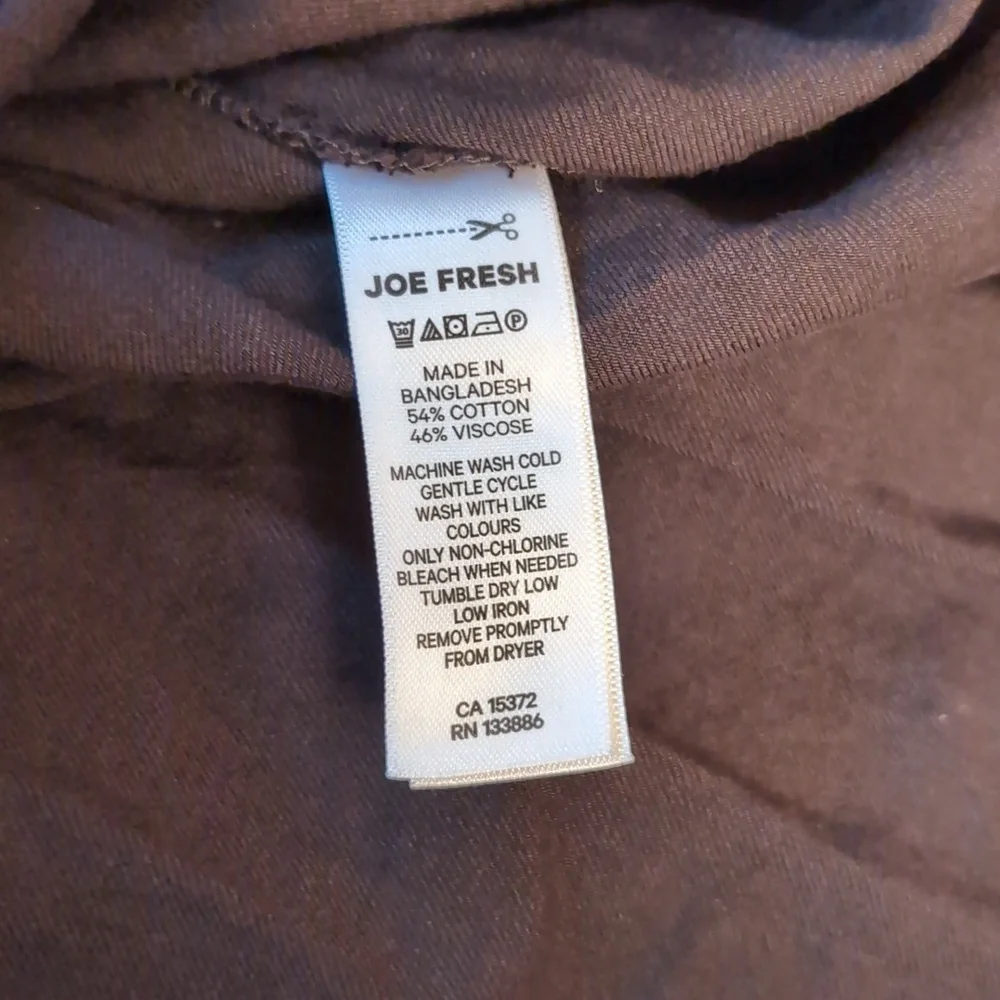 Joe Fresh| NWT Black Button Down Midi Dress Cotton Blend - Picture 13 of 15